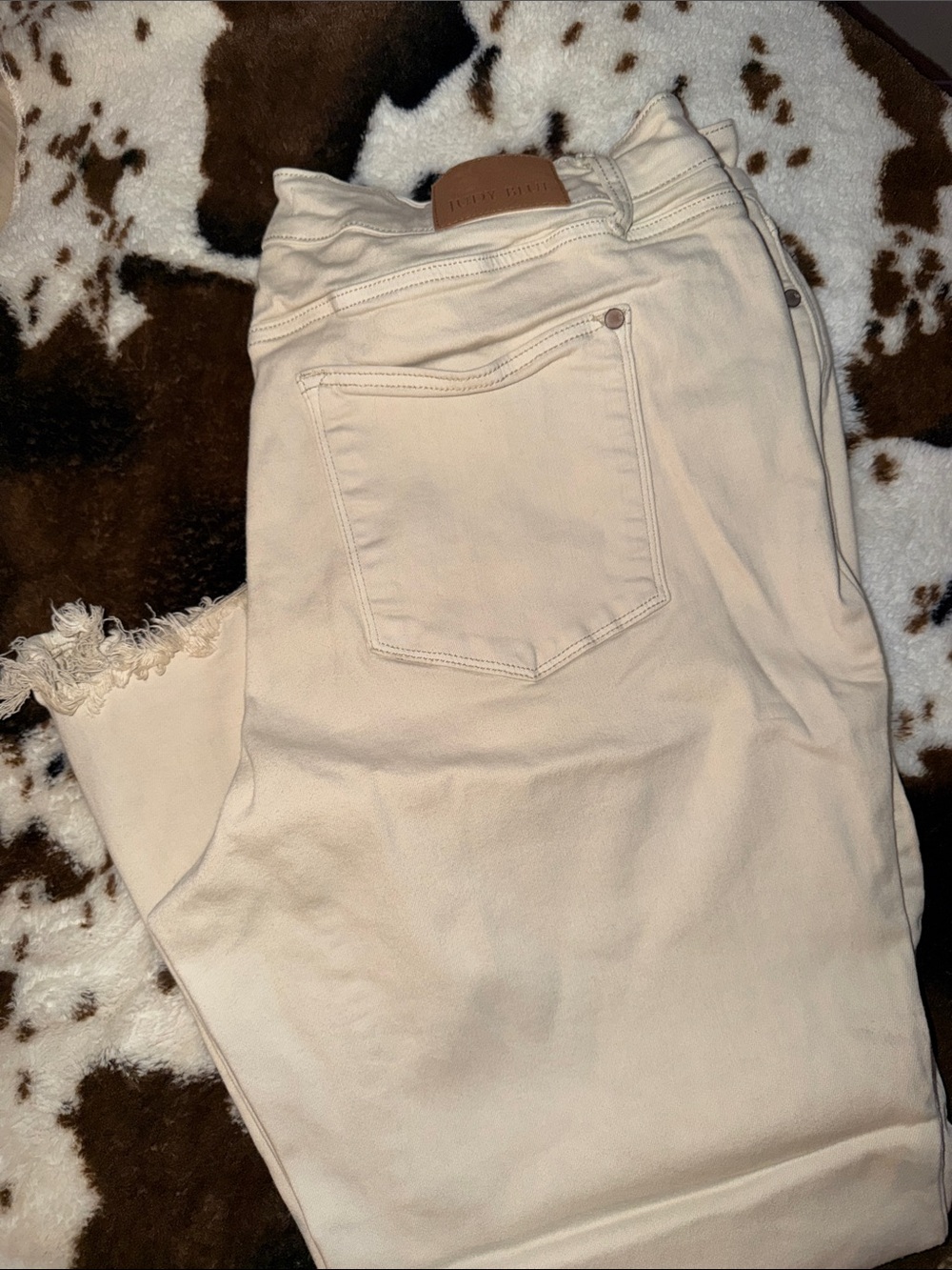 High-Rise Cream Judy Blue Jeans